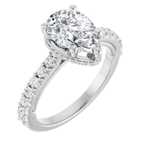 Hidden Halo-Style Engagement Ring