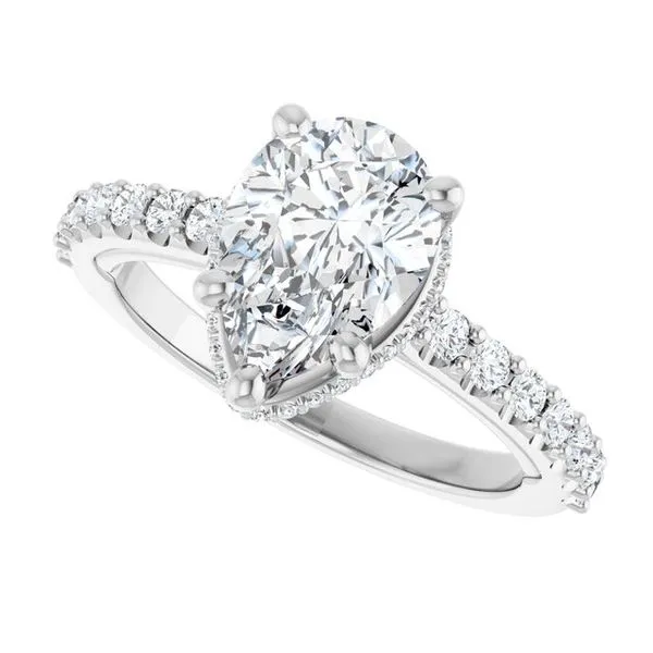 Hidden Halo-Style Engagement Ring Image 5 Clater Jewelers Louisville, KY
