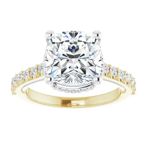 Hidden Halo-Style Engagement Ring Image 3 Clater Jewelers Louisville, KY
