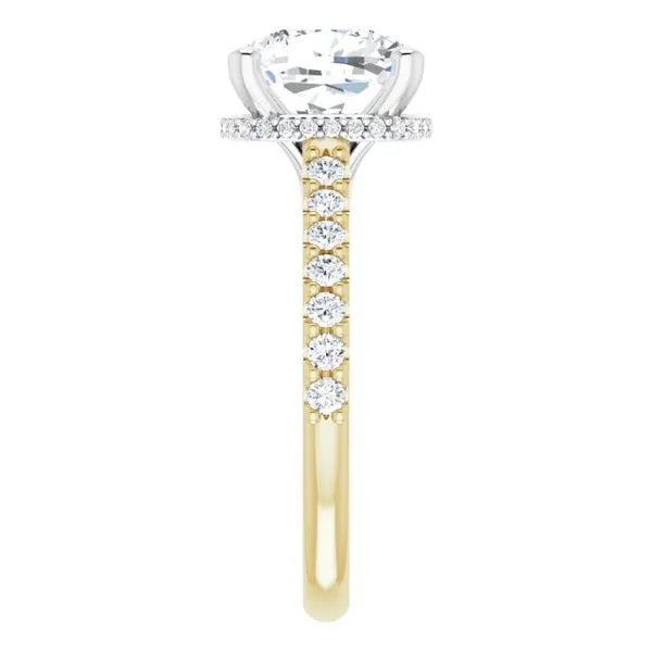 Hidden Halo-Style Engagement Ring Image 4 Clater Jewelers Louisville, KY
