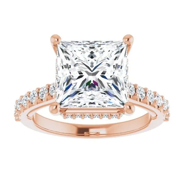 Hidden Halo-Style Engagement Ring Image 3 Berilian Jewelers Folsom, CA