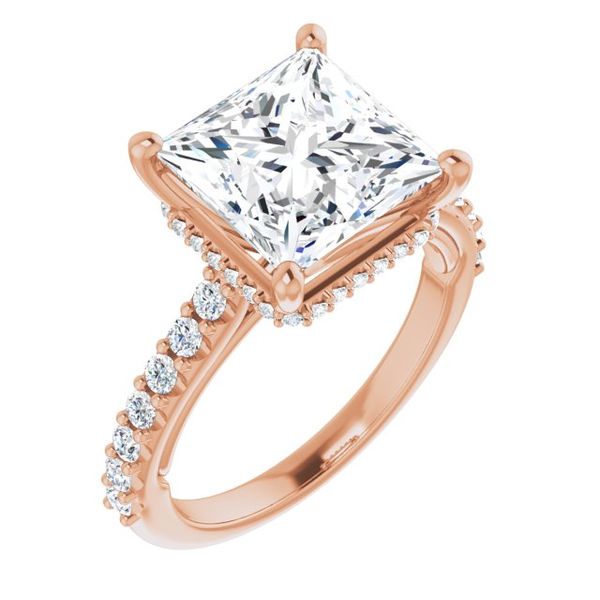 Hidden Halo-Style Engagement Ring
