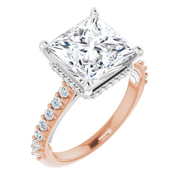 Hidden Halo-Style Engagement Ring