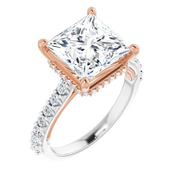 Hidden Halo-Style Engagement Ring