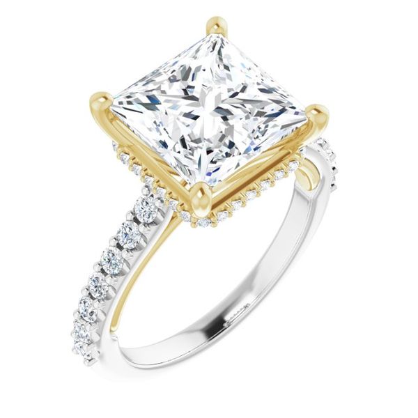 Hidden Halo-Style Engagement Ring