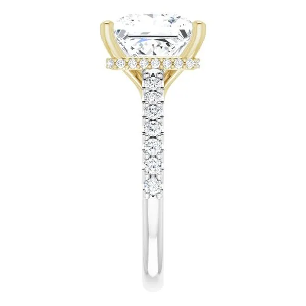 Hidden Halo-Style Engagement Ring Image 4 Clater Jewelers Louisville, KY