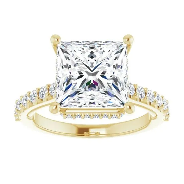 Hidden Halo-Style Engagement Ring Image 3 House of Silva Wooster, OH