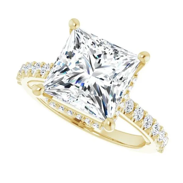 Hidden Halo-Style Engagement Ring Image 5 House of Silva Wooster, OH