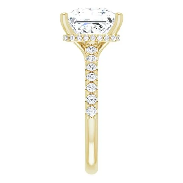 Hidden Halo-Style Engagement Ring Image 4 Clater Jewelers Louisville, KY