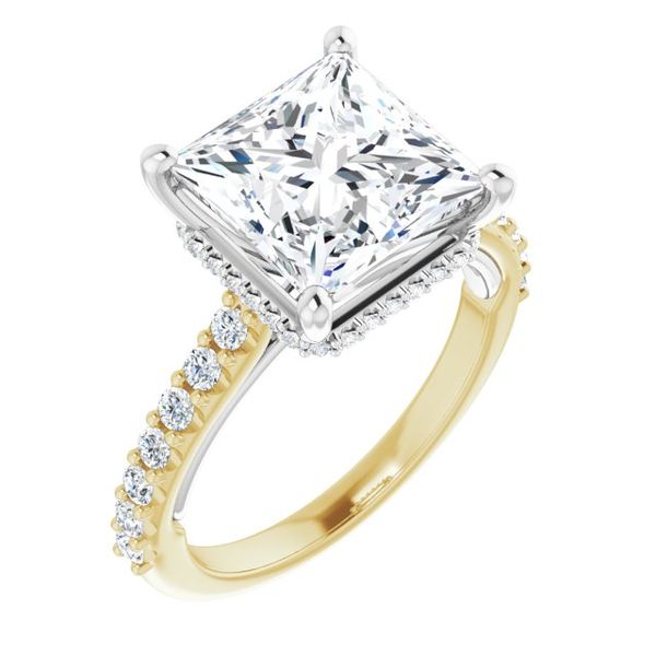 Hidden Halo-Style Engagement Ring