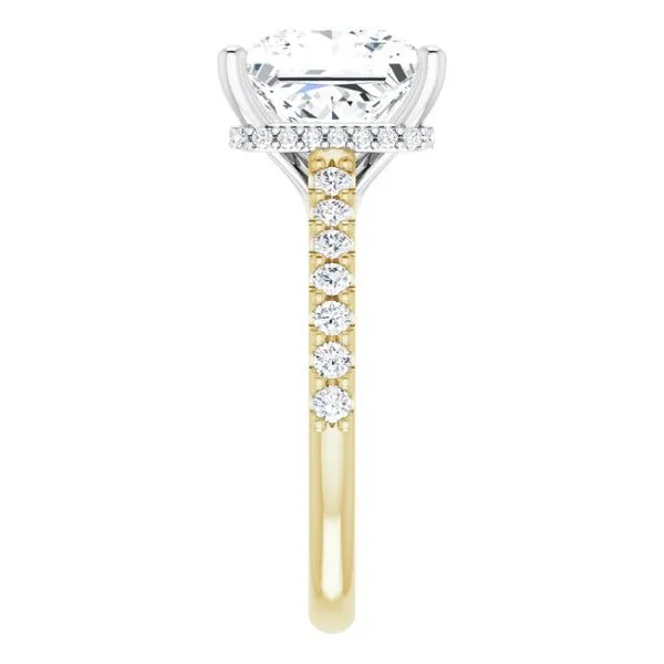 Hidden Halo-Style Engagement Ring Image 4 House of Silva Wooster, OH