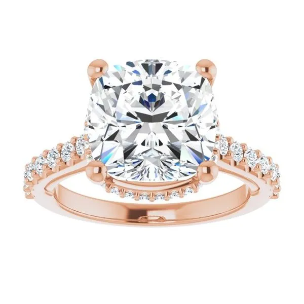 Hidden Halo-Style Engagement Ring Image 3 Austin's Fine Diamonds & Jewelry Lyndhurst, NJ