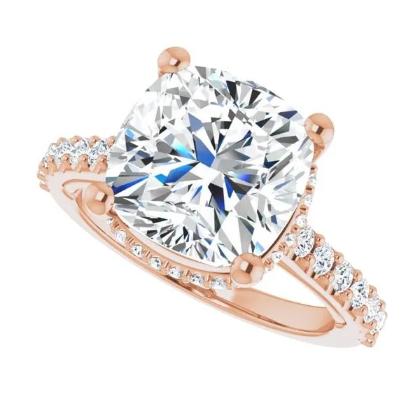 Hidden Halo-Style Engagement Ring Image 5 Vulcan's Forge LLC KANSAS CITY, MO