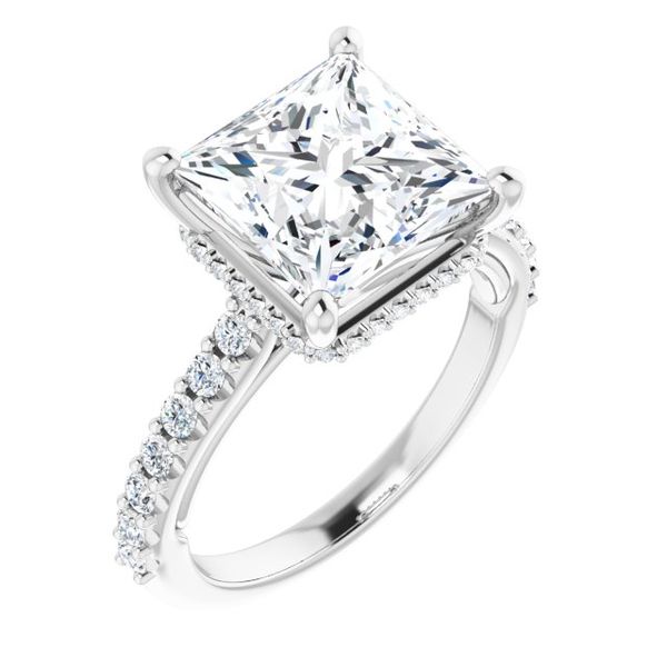 Hidden Halo-Style Engagement Ring