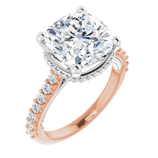 Hidden Halo-Style Engagement Ring
