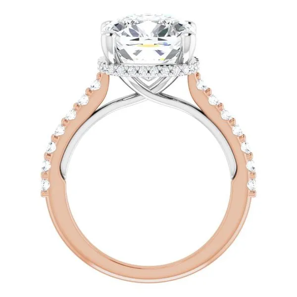 Hidden Halo-Style Engagement Ring Image 2 Futer Bros Jewelers York, PA
