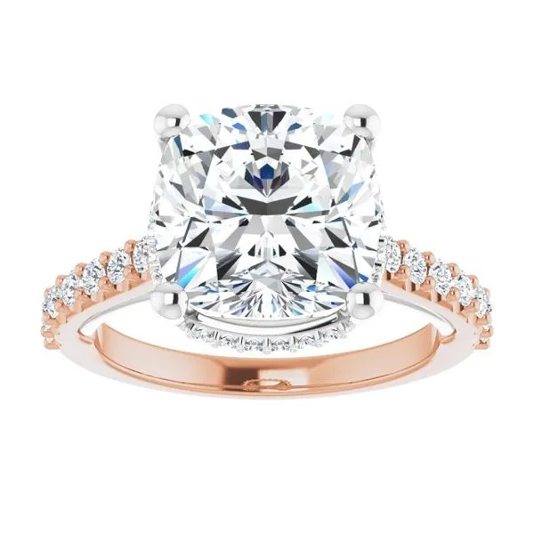 Hidden Halo-Style Engagement Ring Image 3 Ask Design Jewelers Olean, NY