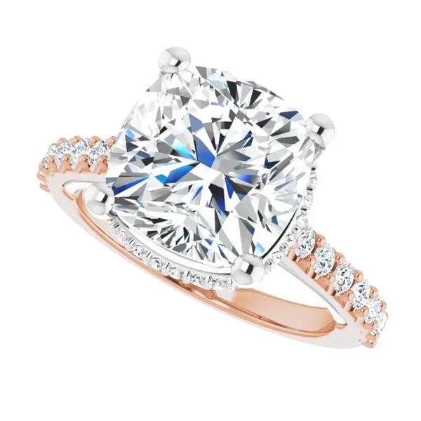 Hidden Halo-Style Engagement Ring Image 5 Ask Design Jewelers Olean, NY