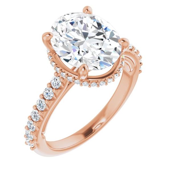 Hidden Halo-Style Engagement Ring