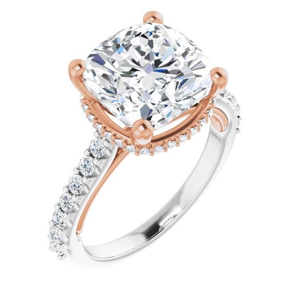 Hidden Halo-Style Engagement Ring