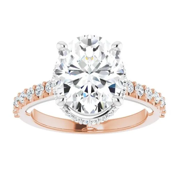 Hidden Halo-Style Engagement Ring Image 3 House of Silva Wooster, OH