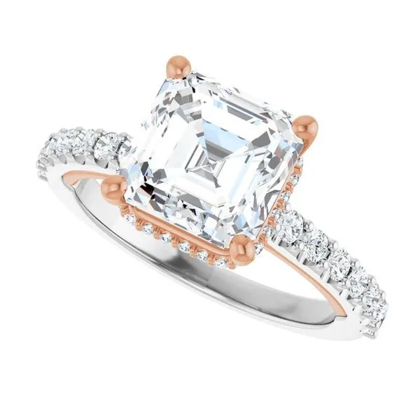 Hidden Halo-Style Engagement Ring Image 5 House of Silva Wooster, OH