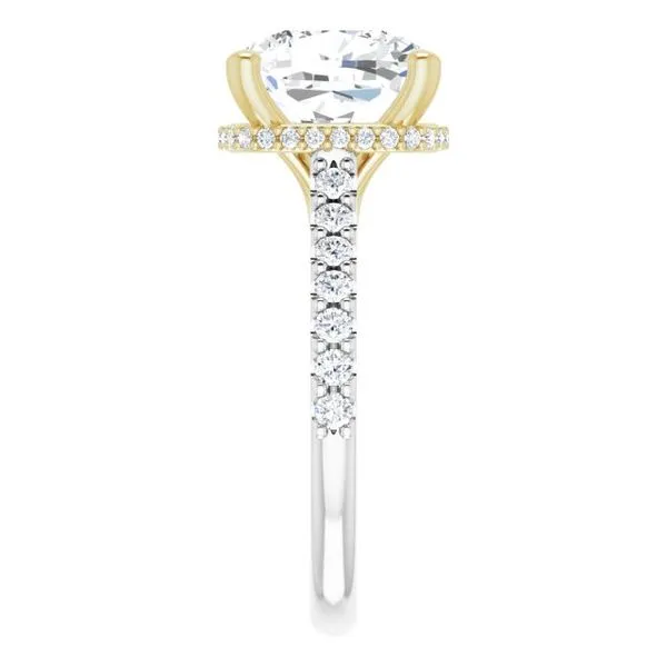 Hidden Halo-Style Engagement Ring Image 4 Clater Jewelers Louisville, KY