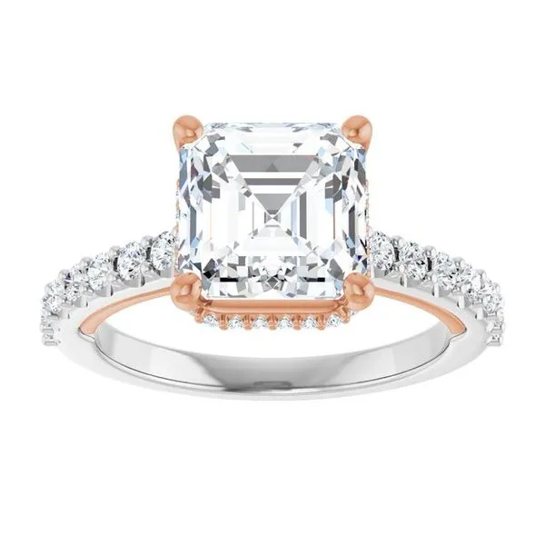 Hidden Halo-Style Engagement Ring Image 3 Austin's Fine Diamonds & Jewelry Lyndhurst, NJ