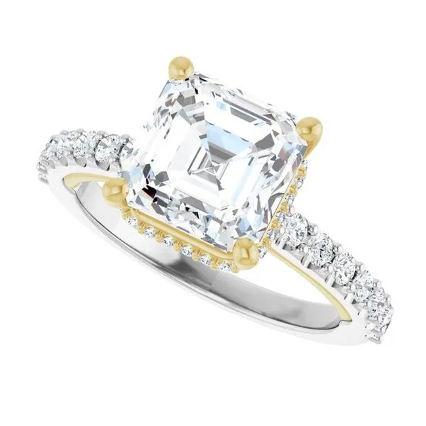 Hidden Halo-Style Engagement Ring Image 5 House of Silva Wooster, OH