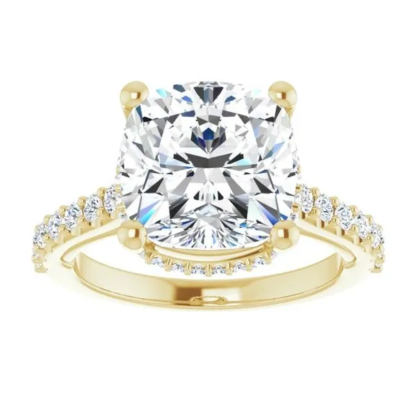 Hidden Halo-Style Engagement Ring Image 3 Golden Sails Jewelers, Inc. Saint Petersburg, FL