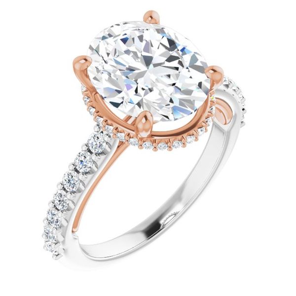 Hidden Halo-Style Engagement Ring