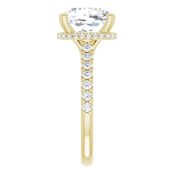 Hidden Halo-Style Engagement Ring Image 4 Clater Jewelers Louisville, KY