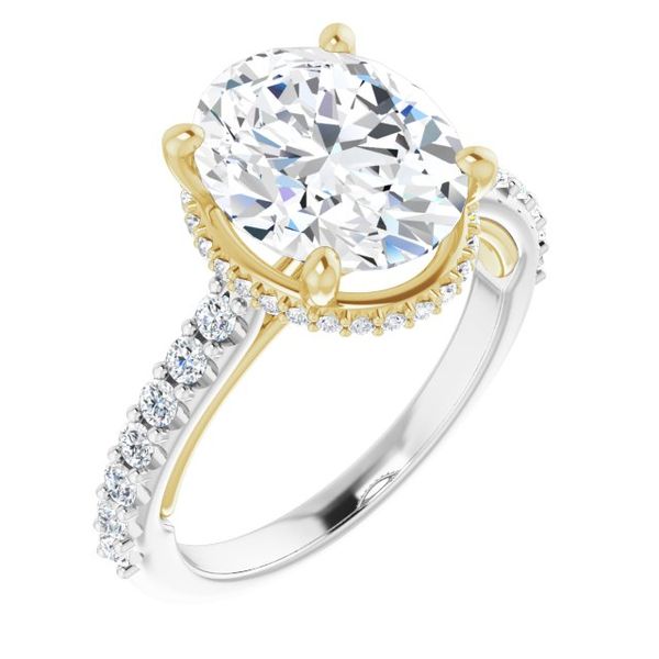 Hidden Halo-Style Engagement Ring