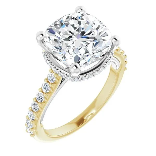 Hidden Halo-Style Engagement Ring