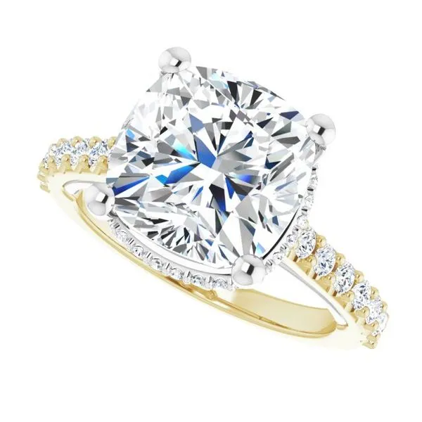 Hidden Halo-Style Engagement Ring Image 5 Raleigh Diamond Fine Jewelry Raleigh, NC