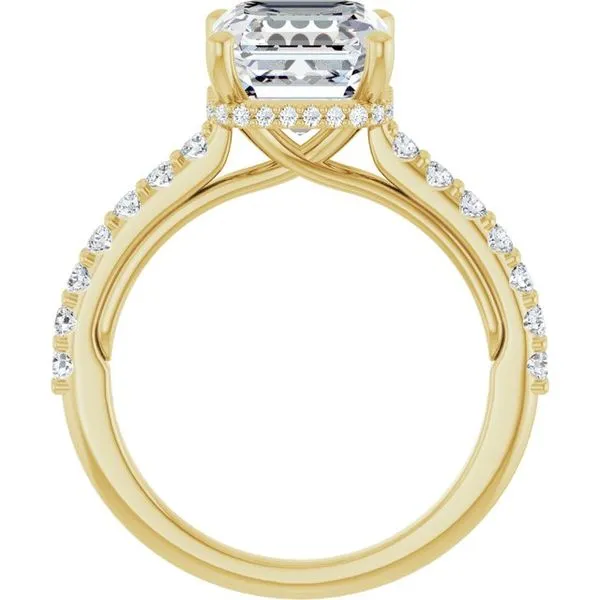 Hidden Halo-Style Engagement Ring Image 2 Clater Jewelers Louisville, KY
