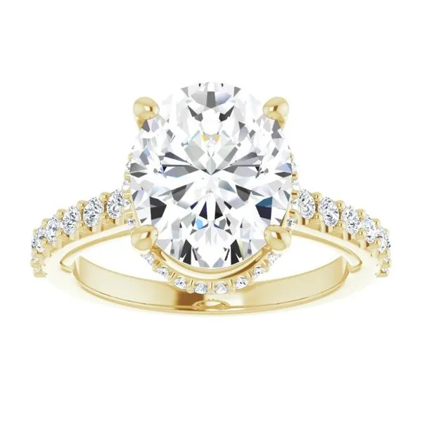 Hidden Halo-Style Engagement Ring Image 3 Austin's Fine Diamonds & Jewelry Lyndhurst, NJ