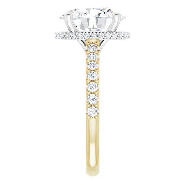 Hidden Halo-Style Engagement Ring Image 4 House of Silva Wooster, OH