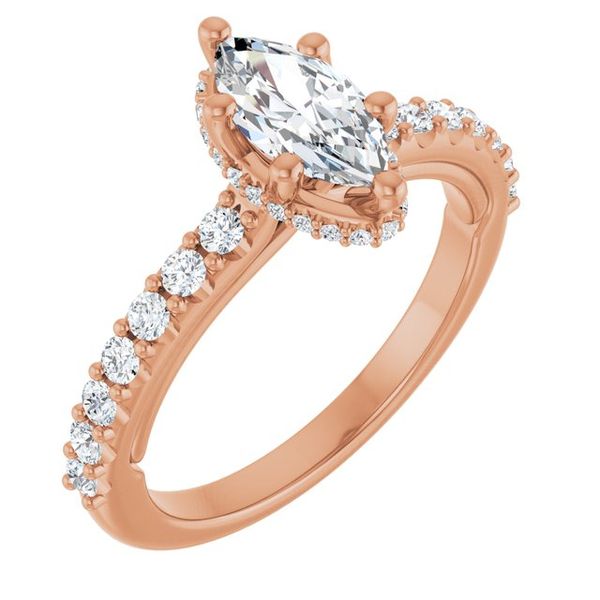 Hidden Halo-Style Engagement Ring