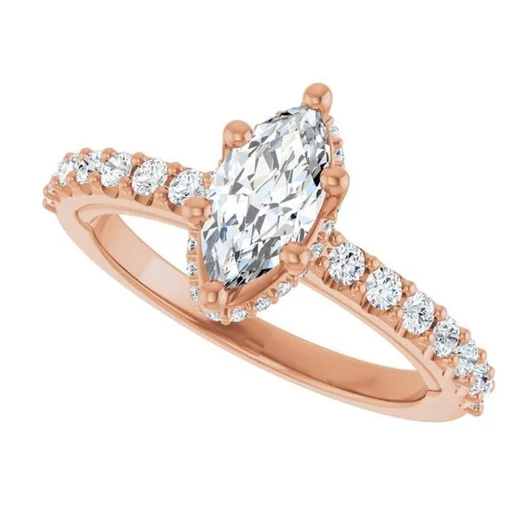 Hidden Halo-Style Engagement Ring Image 5 Golden Sails Jewelers, Inc. Saint Petersburg, FL