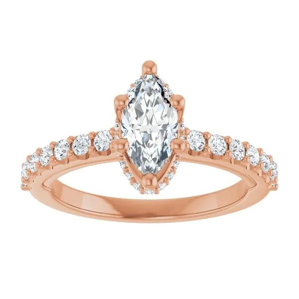 Hidden Halo-Style Engagement Ring Image 3 Vulcan's Forge LLC KANSAS CITY, MO