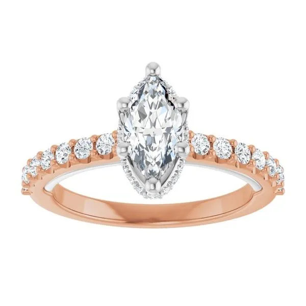 Hidden Halo-Style Engagement Ring Image 3 House of Silva Wooster, OH