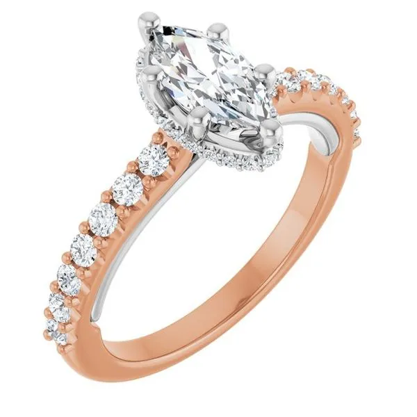 Hidden Halo-Style Engagement Ring Eskews Fine Jewelers Lee's Summit, MO