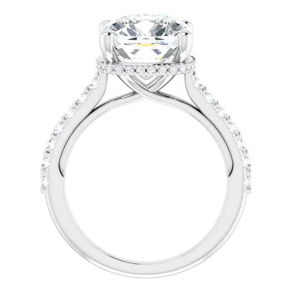 Hidden Halo-Style Engagement Ring Image 2 Clater Jewelers Louisville, KY