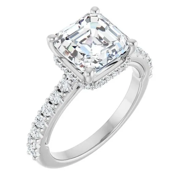Hidden Halo-Style Engagement Ring Arezzo Jewelers Elmwood Park, IL