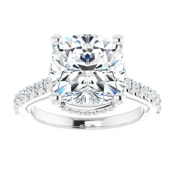Hidden Halo-Style Engagement Ring Image 3 Austin's Fine Diamonds & Jewelry Lyndhurst, NJ