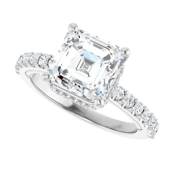 Hidden Halo-Style Engagement Ring Image 5 Clater Jewelers Louisville, KY