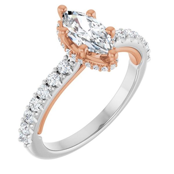 Hidden Halo-Style Engagement Ring