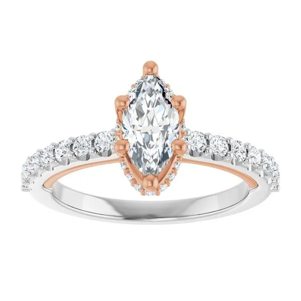 Hidden Halo-Style Engagement Ring Image 3 Clater Jewelers Louisville, KY
