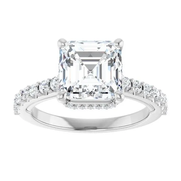 Hidden Halo-Style Engagement Ring Image 3 Rox Atlanta Jewelers Decatur, GA